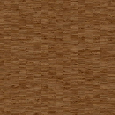 Topview van Moduleo Moods Rectangle mono 639 vloer in warm bruin met rechte strook-motief