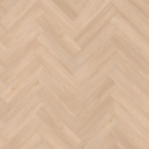 Topview van Moduleo Roots Herringbone Galtymore Oak 86215vloer in Beige met visgraat-motief