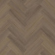 Topview van Moduleo Roots Herringbone Glyde Oak 22877 vloer in warm bruin met visgraat-motief