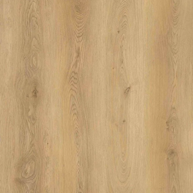 Topview van Muro waterbestendige wandpanelen in eiken naturel met rechte strook motief.