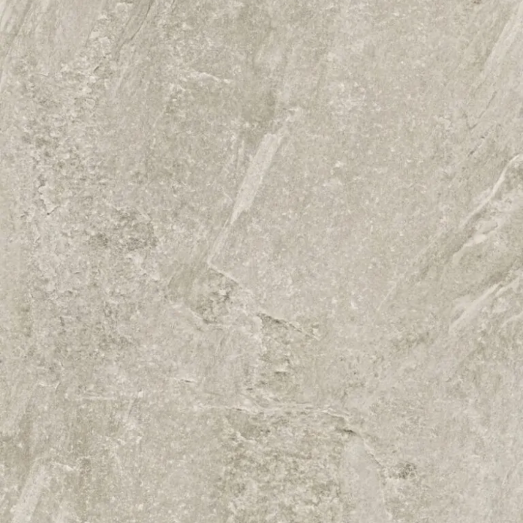 Topview van Muro waterbestendige wandpanelen leisteen in beige met tegel motief.