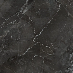 Topview van Muro waterbestendige wandpanelen marmer in marmer zwart met tegel motief.