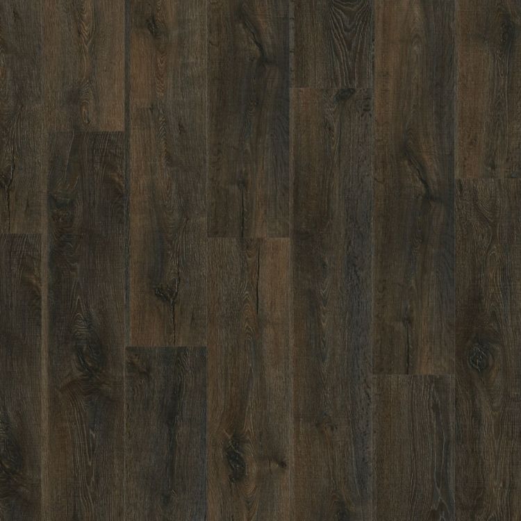 Topview van Moduleo Roots Nashville oak 88889 vloer in zwart eiken met rechte strook-motief