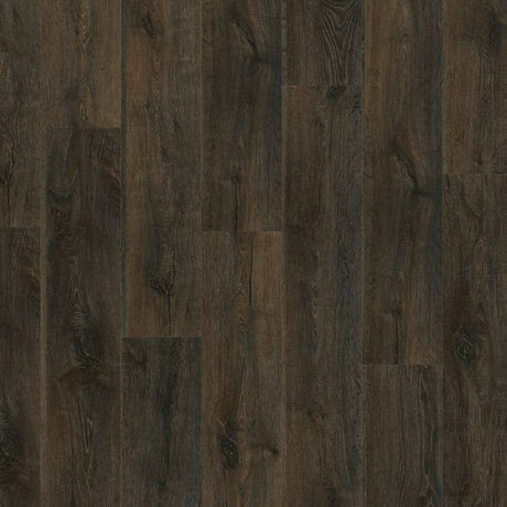 Topview van Moduleo Roots Nashville oak 88889 vloer in zwart eiken met rechte strook-motief