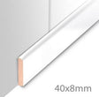 Een MDF Mat Wit Plafondplint van Sanimex