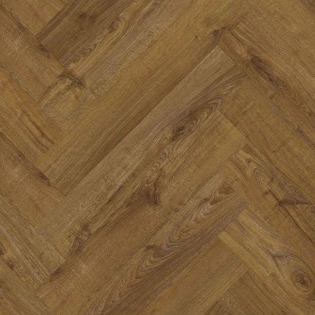 Topview van Quick Step Pristine Herfst Eik Bruin vloer in Donker Eiken met Visgraat-motief