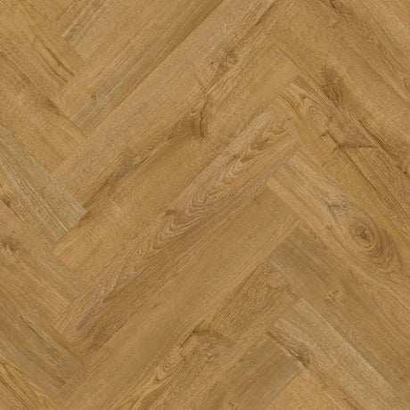 Topview van Quick Step Pristine Herfst Eik Honing vloer in Naturel Eiken met visgraat-motief