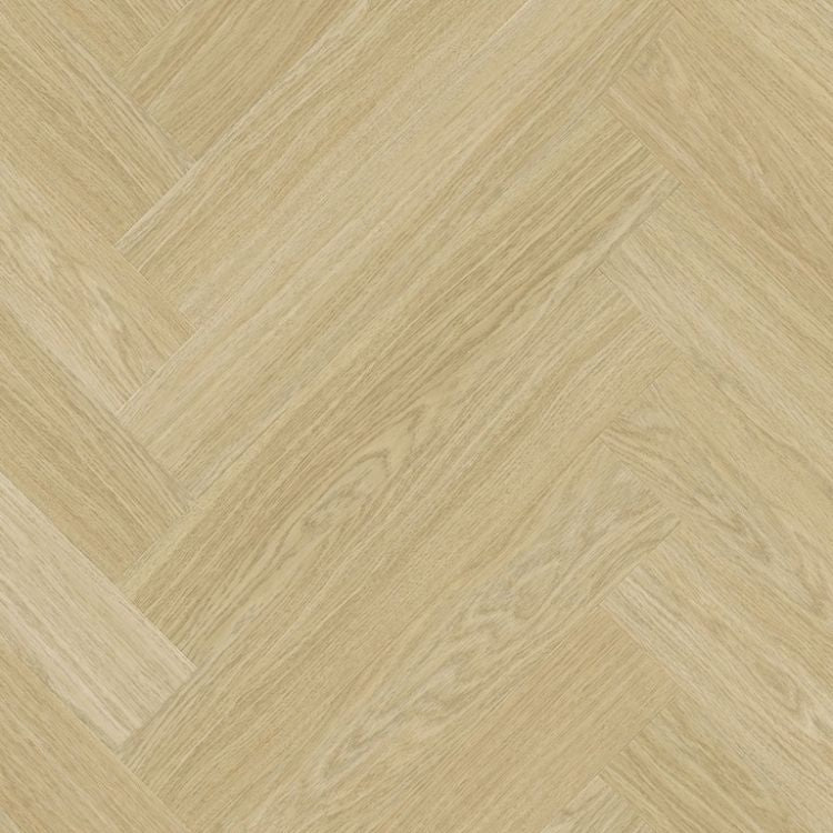 Topview van Quick Step Pristine Serene Eik Licht Naturel vloer in licht naturel eiken met visgraat-motief
