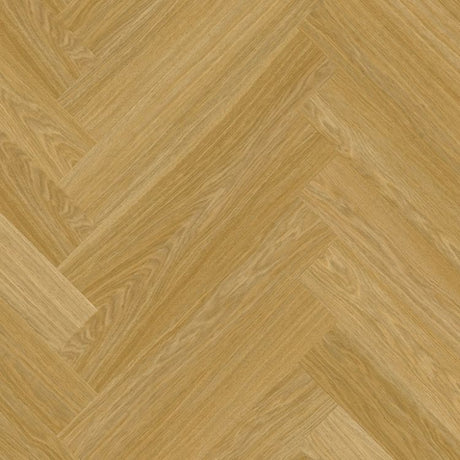 Topview van Quick Step Pristine Serene Eik Medium Naturel vloer in Naturel Eiken met visgraat-motief