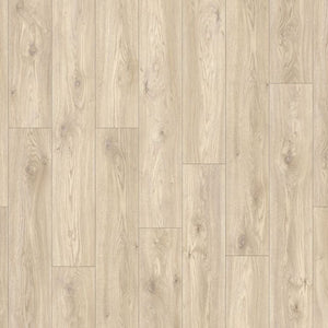 Topview van Moduleo Roots Sierra Oak 58226 vloer in licht eiken met rechte strook-motief