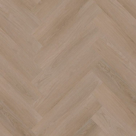 Topview van Ambiant Spigato Navaro Visgraat Dark Oak vloer met visgraatmotief