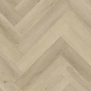 Topview van Ambiant Spigato Marento Click Warm Oak vloer met visgraatmotief en klikverbinding