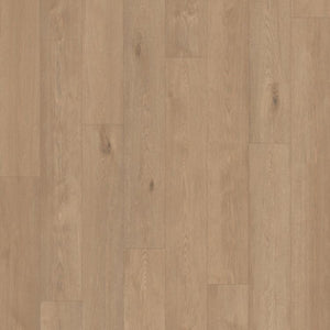Topview van Tarkett ID Inspiration 55 Chatillon Oak Pistaccio shell vloer in oak pistaccio shell met rechte strook-motief