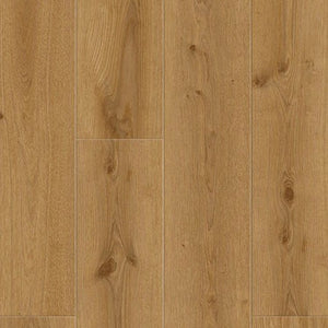 Topview van Tarkett ID Inspiration 55 Delicate Oak Toffee vloer in delicate oak toffee met rechte strook-motief
