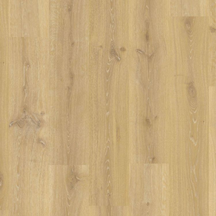 Topview van Quick Step Creo Tennessee Eik Natuur vloer in naturel eiken met rechte strook-motief