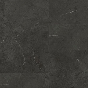 Topview van Moduleo Roots Triana 46990 vloer in zwart met rechte strook-motief