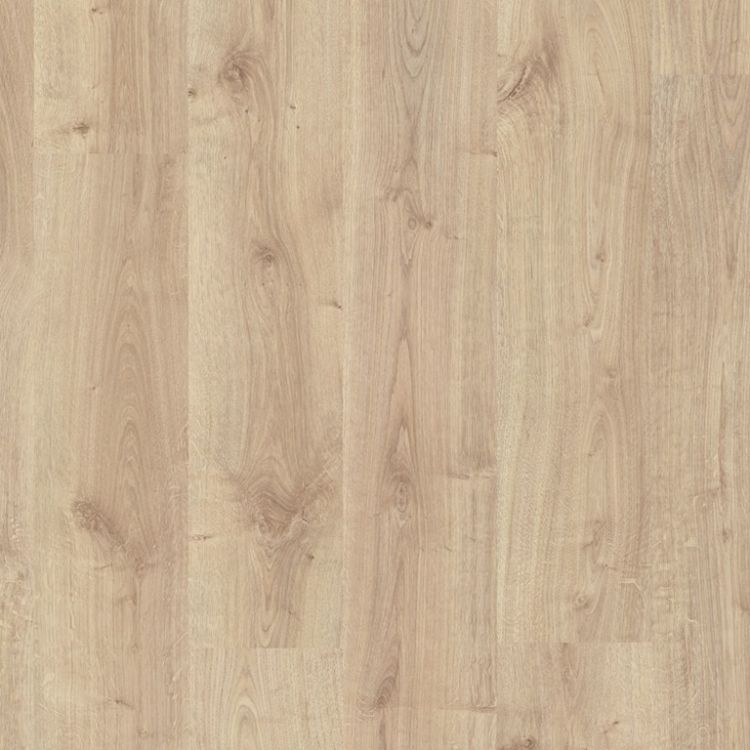 Topview van Quick Step Creo Virginia Eik Natuur vloer in naturel eiken met rechte strook-motief