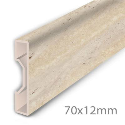 HDM PVC plint travertin cream - PVC - lijstwerk - 2350 mm