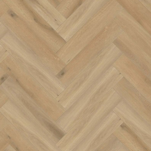 Topview van Gelasta Callisto Visgraat Natural Oak Light vloer in eiken licht met visgraat-motief