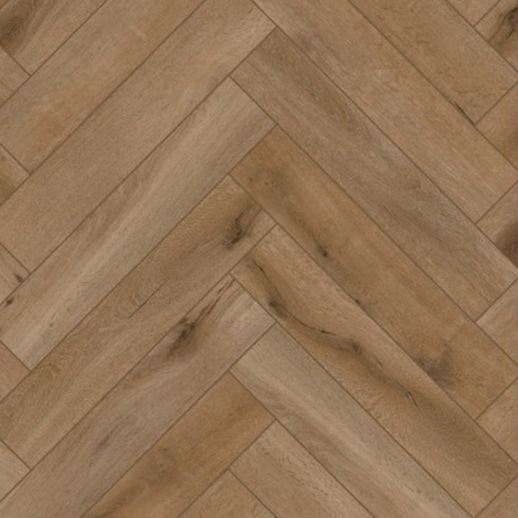 Topview van Gelasta Callisto Visgraat Natural Oak Dark vloer in eiken donker met visgraat-motief