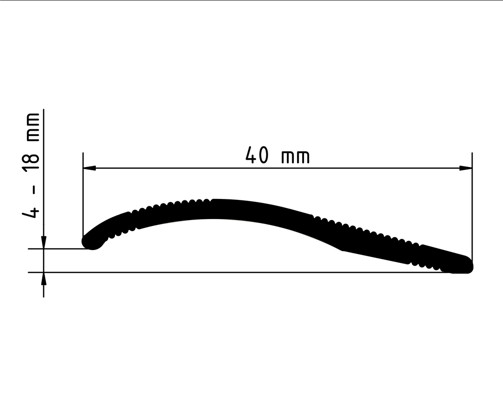 Co-pro overgangsprofiel zelfklevend 4 tot 18mm rvs 100 cm