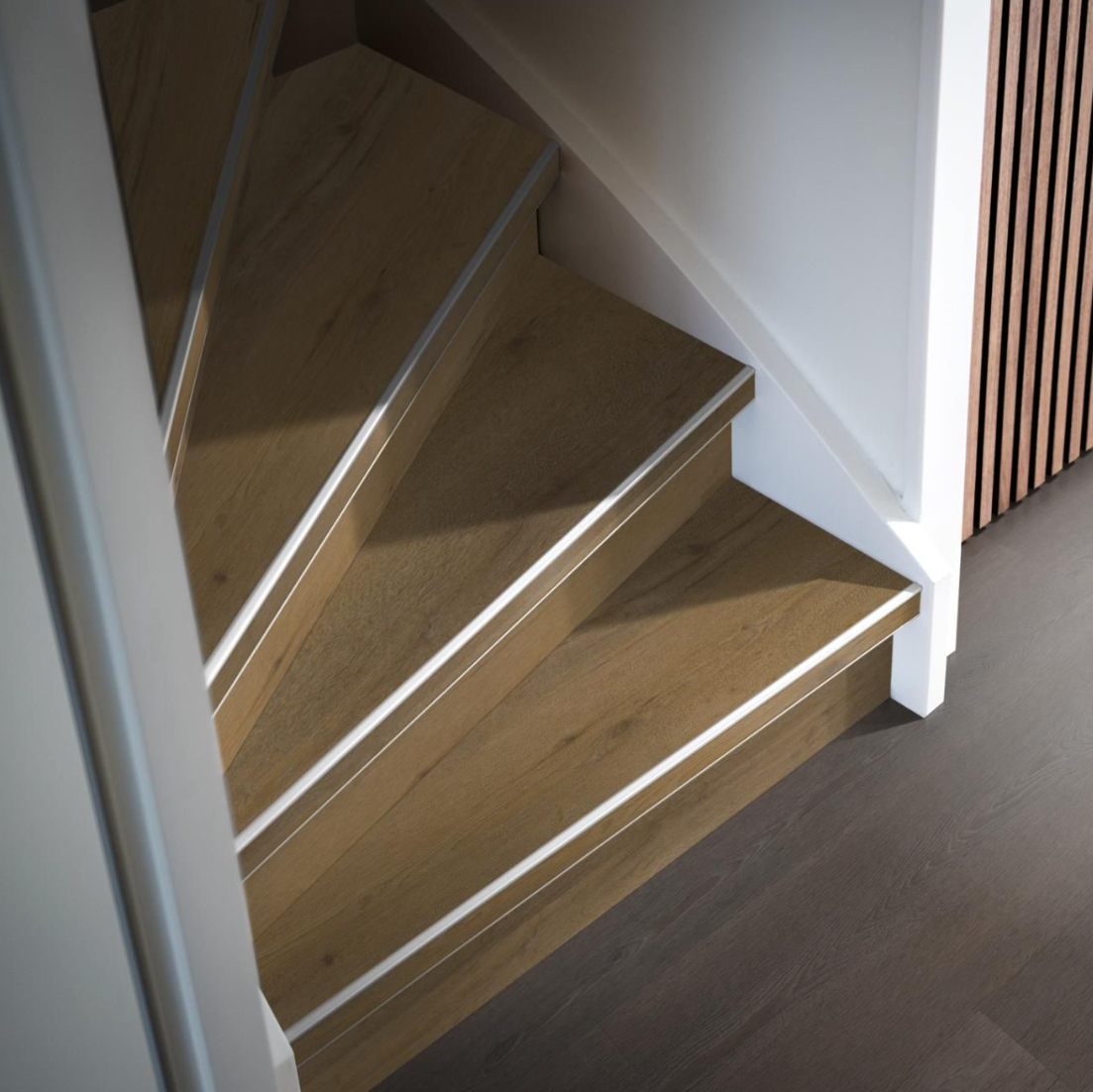 Traptreden set pvc Vivero dark oak | Laminaat.nl