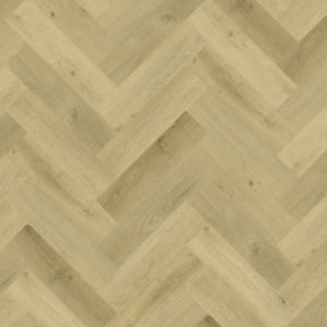 Topview van Gelasta Vario Visgraat Rigid Click Prestige Oak Light vloer in licht eiken met visgraat-motief