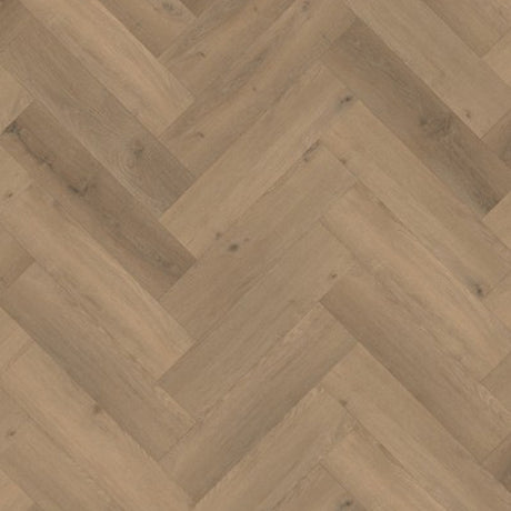 Topview van Gelasta Vario Visgraat Rigid Click Prestige Oak Smoked vloer in eiken smoked met visgraat-motief 